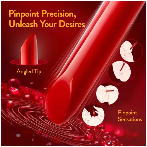 Oh My Gem - Rechargeable Lipstick Vibrator (Red)