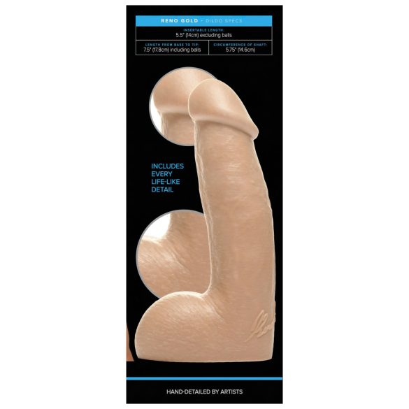 Fleshjack Reno Gold - Realistic Dildo (Natural)
