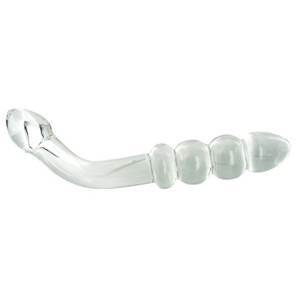 Prisms Hamsa - Double-Ended G-Spot Glass Dildo (Clear)