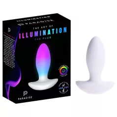   Paradise Illumination - light‑up vibrating anal plug (white)