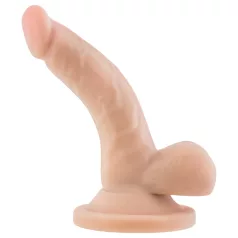   Dr. Skin 4 - Realistic Suction Cup Dildo with Balls - Natural (12cm)