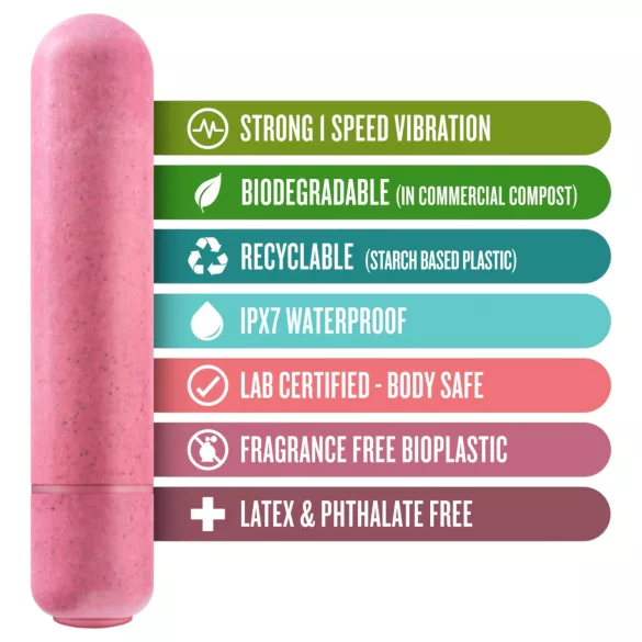 Gaia Eco M - Eco-Friendly Vibrator (Coral) - Medium