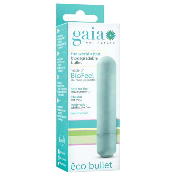 Gaia Eco M - Eco-Friendly Turquoise Vibrator - Medium Size