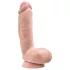 blush Dr. Skin Glide realistic dildo - 21.5 cm, with balls