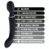 Blush Lush - 2-in-1 wand and G-spot vibrator (black)