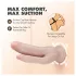 Dr. Skin 8 - Suction Cup Double Dildo (Natural)
