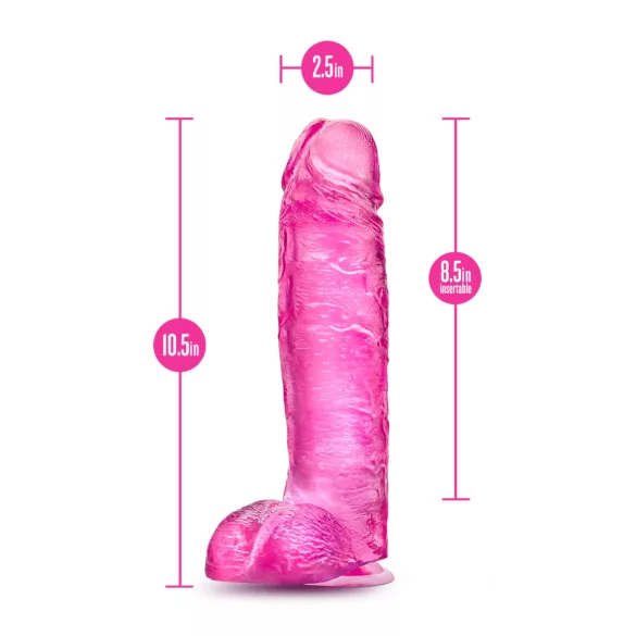 Blush B Yours Plus - realistic dildo (pink)