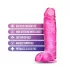 Blush B Yours Plus - realistic dildo (pink)
