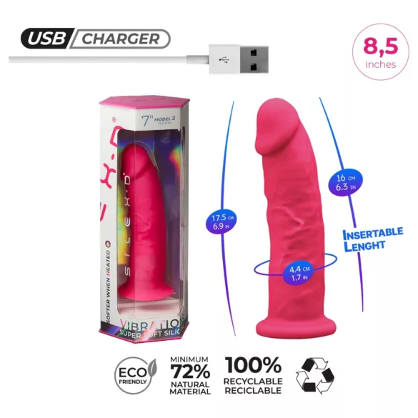 Silexd - Remote-Controlled Suction Cup Vibrator (Pink)