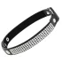 Coquette - Rhinestone Choker with Heart Pendant (Black)