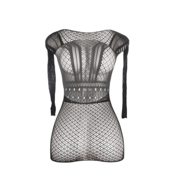 Subblime 951931 - Open-Back Fishnet Dress - Black (XS-M)
