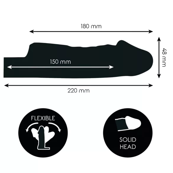 Addicted Toys - 27 cm Translucent Sleeve with Ball Ring