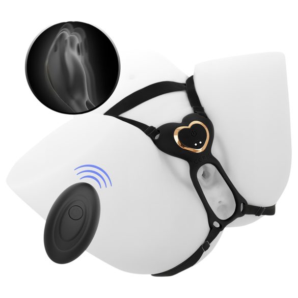 IBIZA - Strap-On Clitoral Vibrator (Black)