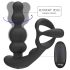 Addicted Toys - Rotating Head Anal Vibrator with Cock Ring (Black)