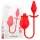 Intense Melanie - 2in1 Swirling Tongue Clitoral Vibrator (Red)