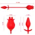 Intense Melanie - 2in1 Swirling Tongue Clitoral Vibrator (Red)