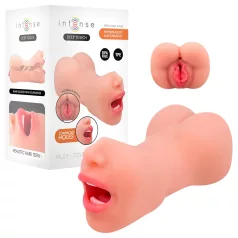   Intense Deep Touch Riley - Realistic Mouth & Vagina Masturbator (Natural)