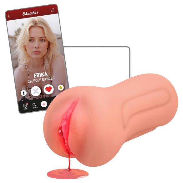 Intense First Time Erica - Lifelike Virgin Stroker (Natural)