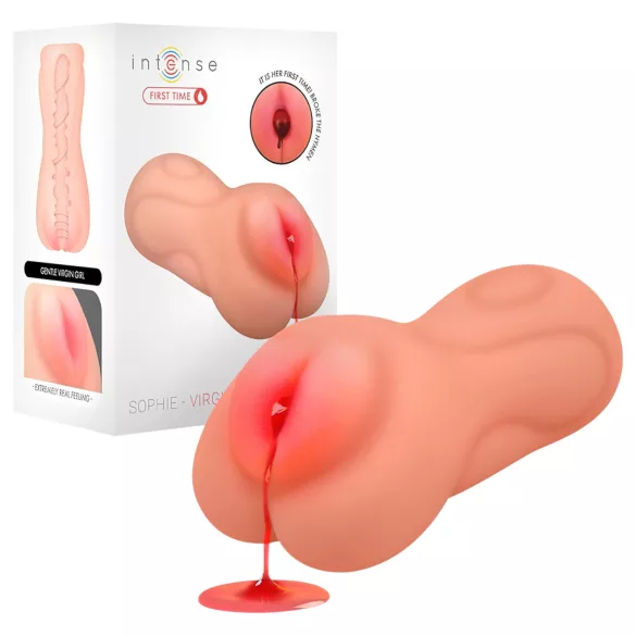 Intense First Time Sophie - lifelike virgin vagina masturbator (flesh-coloured)