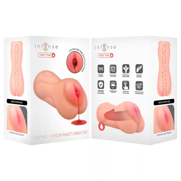 Intense First Time Sophie - lifelike virgin vagina masturbator (flesh-coloured)