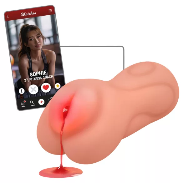 Intense First Time Sophie - lifelike virgin vagina masturbator (flesh-coloured)