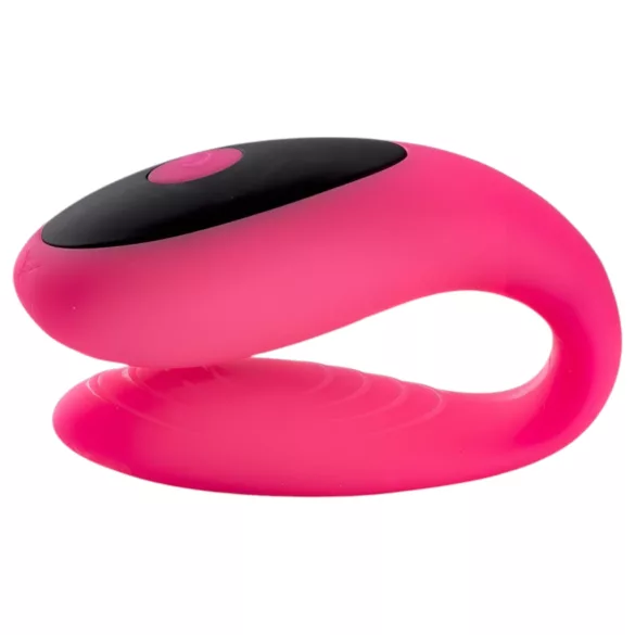 Virgite - remote-controlled couple’s vibrator (black and pink)