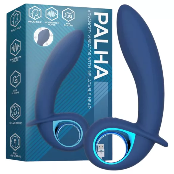 INTOYOU Palha - rechargeable, inflatable vibrator (blue)