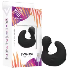 Latetobed - Duck Finger Vibrator (Black)