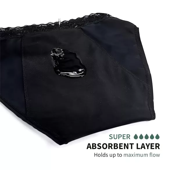 Adalet Natura Super - Period Panties (Black)