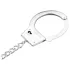 LateToBed BDSM - cuffs with anal dildo (silver)
