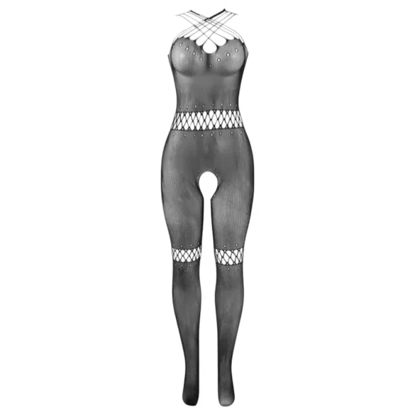 Adalet Kona - Open Mesh Bodysuit - (Black)