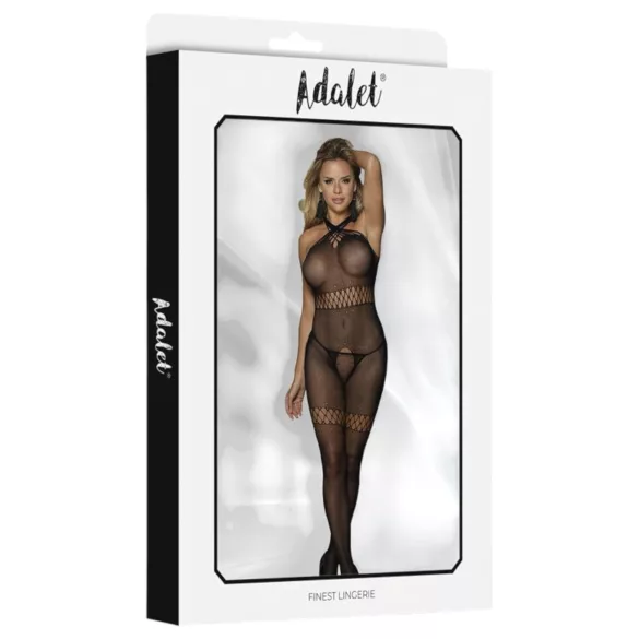 Adalet Kona - Open Mesh Bodysuit - (Black)
