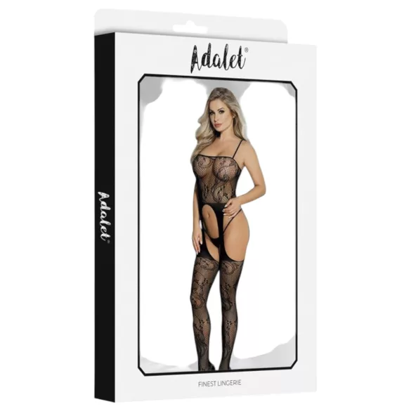 Adalet Lilly - Floral Mesh Set - (Black)