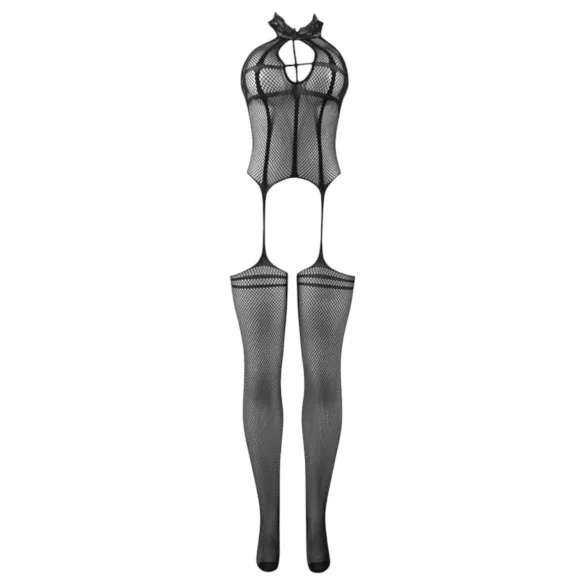 Adalet Mia - Halter Fishnet Set - (Black)