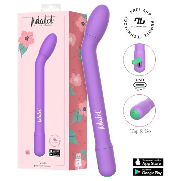 Adalet Gently - Smart G-Spot & Prostate Vibrator (Purple)