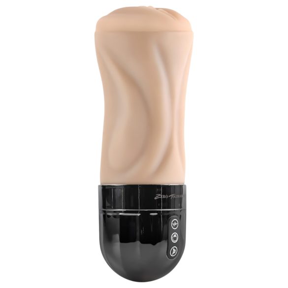 Zero Tolerance Tight Lipped - Suction Vibrating Stroker (Natural)