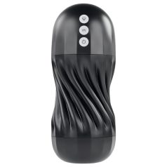   Playboy Solo Stroker - Rechargeable Suction Masturbator (Black)