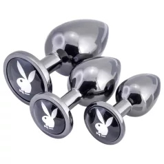 Playboy - Anal Plug Set - 3 Pieces (Silver)