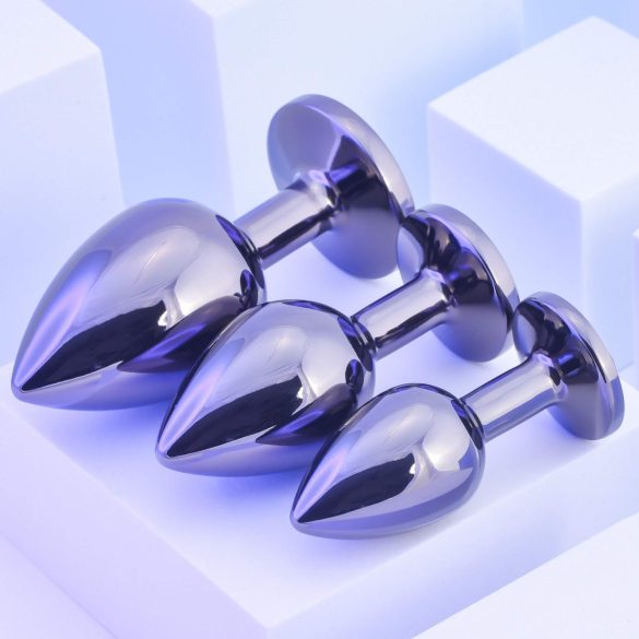 Playboy - Anal Plug Set - 3 Pieces (Silver)