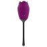 Playboy - Waterproof Rechargeable Rose Vibrator with Tongue (Purple)
