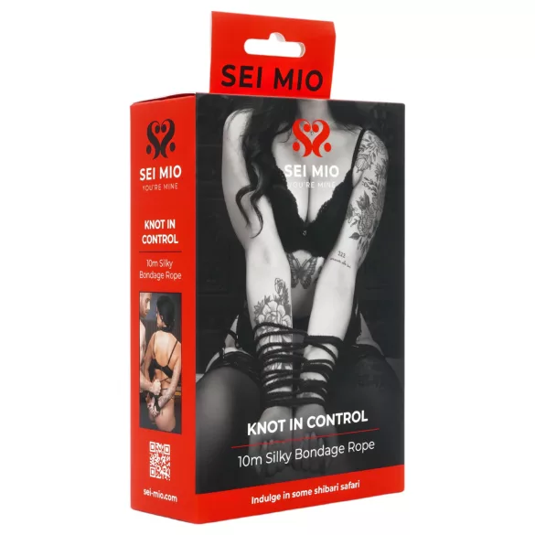 Sei Mio - bondage rope (10 m, black)