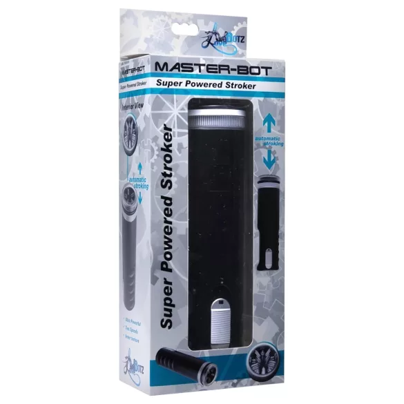 Master-Bot - Soft Spiked Masturbator with Up-Down Motion (Black)