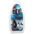 XR Brands - Trinity - dual bullet-cap glans vibrator (black-silver)