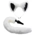 TAILZ - Fox Tail Anal Plug & Headband Set (Black & White)