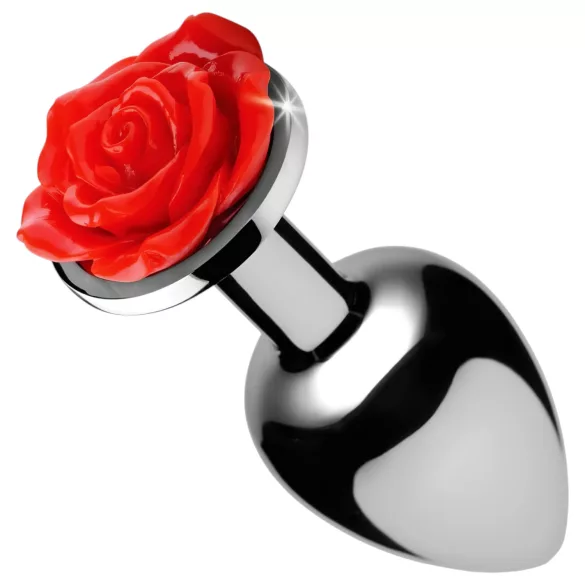Booty Sparks - rose anal plug (silver)