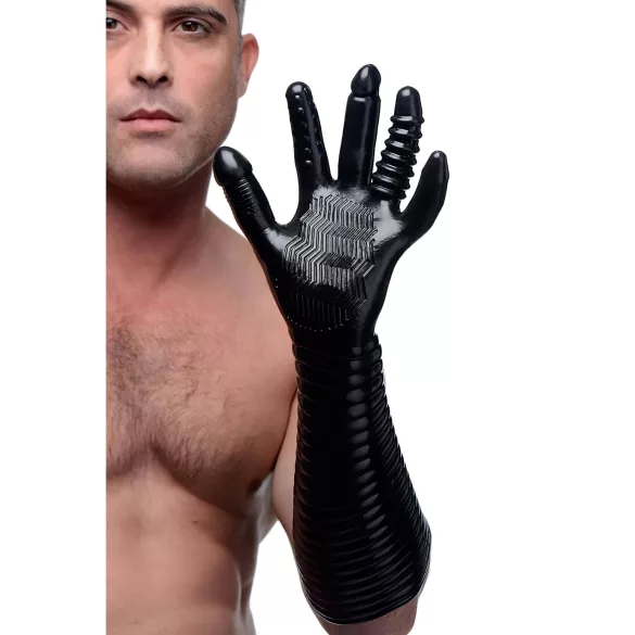 XR Brands - Pleasure Fister - textured fisting glove (black)
