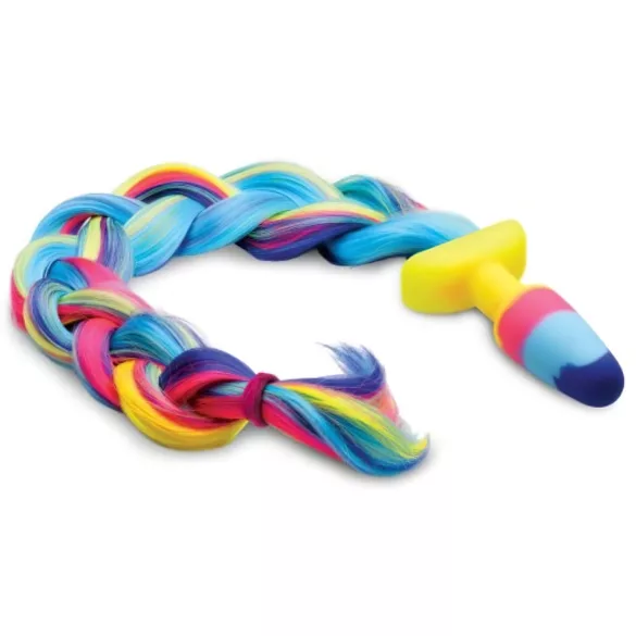 TAILZ - unicorn silicone anal plug (rainbow)