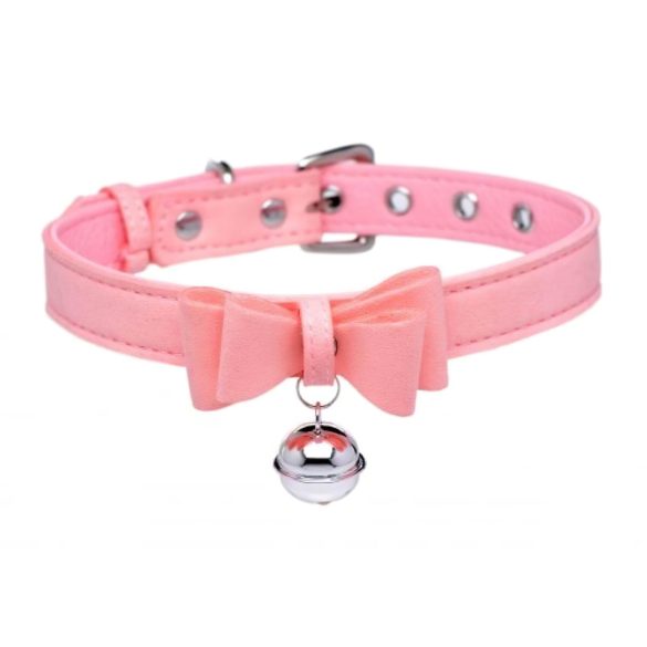 Master Series Golden Kitty - Bow Collar with Bell (Pink)