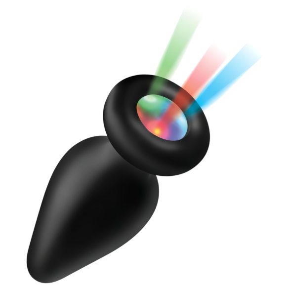 Booty Sparks - Black Silicone Light-Up Anal Plug