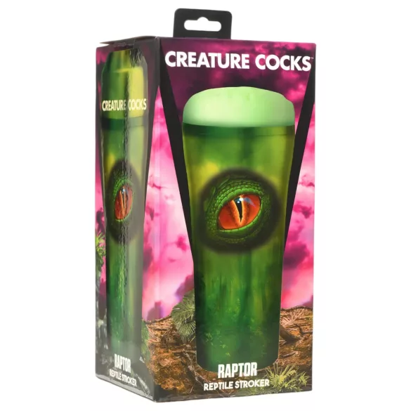 Creature Cocks Raptor - reptile masturbator in case (black‑green)